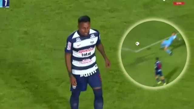 Agustin Gomez no pudo rechazar bien el gran centro de Carbajal y llegó el empate de Alianza Lima. | L1 MAX