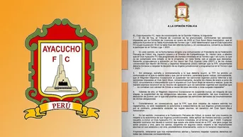 Ayacucho FC exigió a la FPF ser "programado de manera inmediata en la Liga 1"