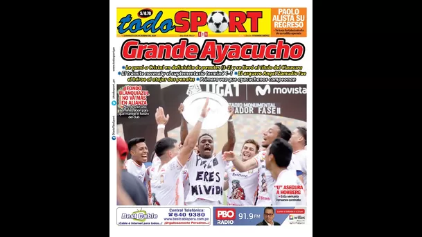 Ayacucho FC le ganó a Sporting Cristal en penales y se quedó con la Fase 2.