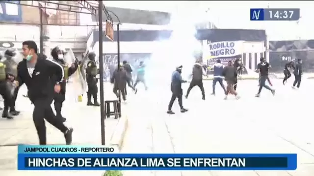 Barristas de Alianza Lima se enfrentaron y generaron disturbios