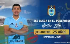 Binacional confirmó la permanencia del delantero Héctor Zeta - Noticias de héctor bazán
