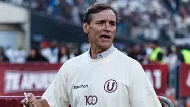 Fabián Bustos se mostró molesto con el empate de Universitario / Foto: Universitario