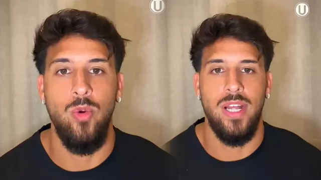 Caín Fara se emocionó tras ser oficializado flamante refuerzo Universitario por todo el 2026 / AD
