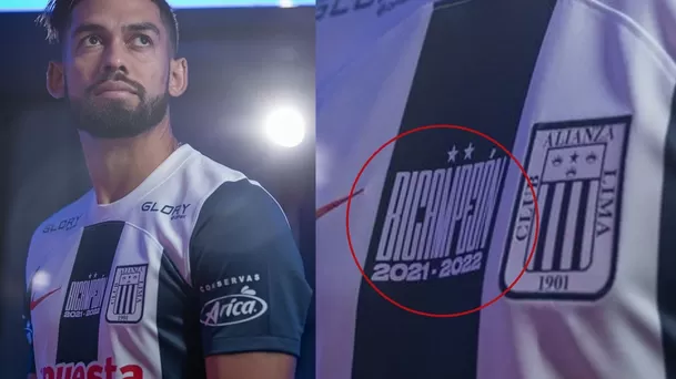 Detalle en la camiseta de Alianza Lima