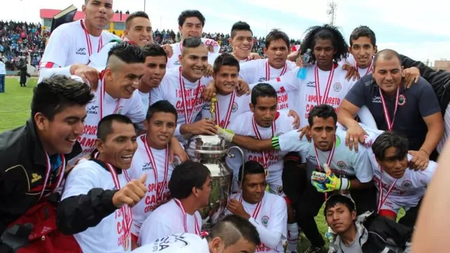 Campeonó en la Copa Perú jugando con la camiseta de Sporting Cristal