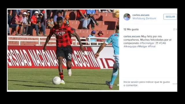 Carlos Ascues recordó a su exclub.-foto-2