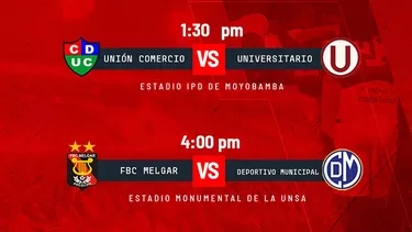 Este domingo se jugar&amp;aacute;n dos partidos por la Liga 1. | Foto: Liga 1 Movistar