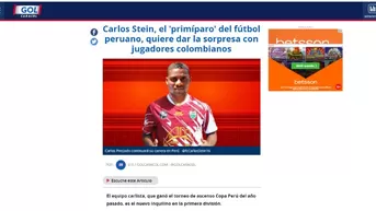 Carlos Stein es noticia en Colombia por fichajes de Luis Perea y Carlos Preciado