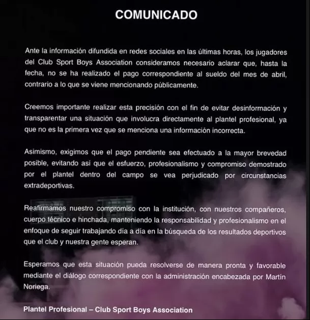 Carlos Zambrano y polémico comunicado Carlos Zambrano y polémico comunicado