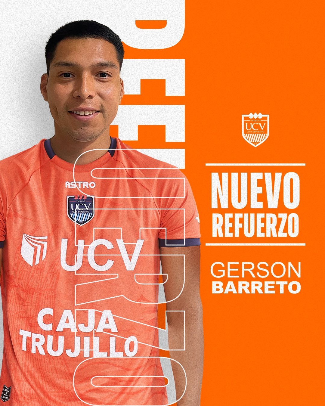 Gerson Barreto es nuevo jugador de la Universidad César Vallejo. | Fuente: @clubucv