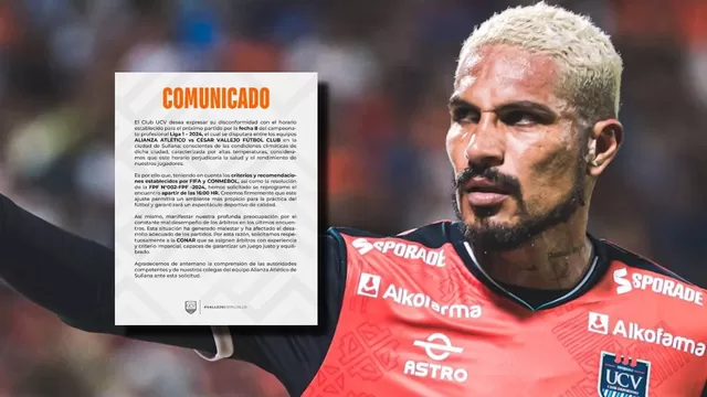 César Vallejo emitió un comunicado. | Foto: Liga 1/Video: Canal N