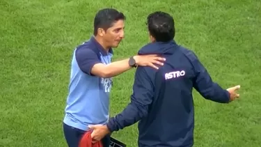 Guillermo Salas y Cristian Benavente discutieron tras el César Vallejo vs Universitario / Captura Golperú