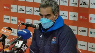 Chemo habló en conferencia de prensa. | Foto: @EdwardAlva08/Video: Gol Perú