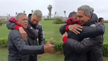 Universitario: Chemo y el Puma, el abrazo más esperado. | Fotos: X de Jean Ferrari