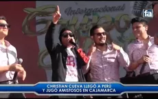 Christian Cueva cantó El Cervecero en su vuelta al Perú - Noticias de claudio-pizarro