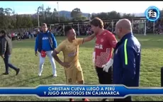 Christian Cueva llegó al Perú y jugó amistosos en Cajamarca - Noticias de claudio-pizarro