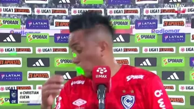 Christian Cueva no logró terminar de hablar tras el Alianza Lima vs Cienciano por Liga 1 / L1 MAX