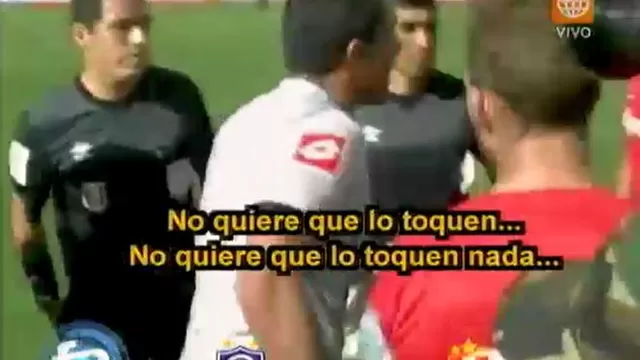 Cienciano: arquero Diego Morales explotó contra el árbitro Diego Haro