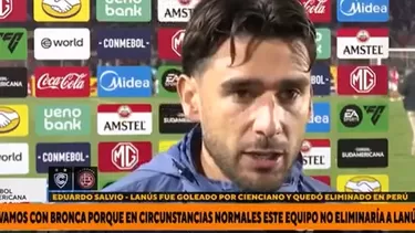 Eduardo Salvio menospreció la victoria de Cienciano ante Lanús por Copa Sudamericana. (Video: DSports)