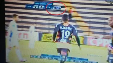 El preciso momento del cambio de Ayacucho FC. El preciso momento del cambio de Ayacucho FC.