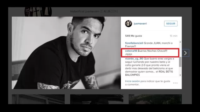 Pizarro vaciló al &#39;Loco&#39; en Instagram.-foto-2