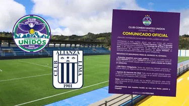 Comerciantes Unidos envió fuerte comunicado previo al partido con Alianza Lima. Foto: Composición Comerciantes Unidos envió fuerte comunicado previo al partido con Alianza Lima. Foto: Composición