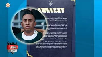 El comunicado de Cienciano sobre continuidad de Cueva