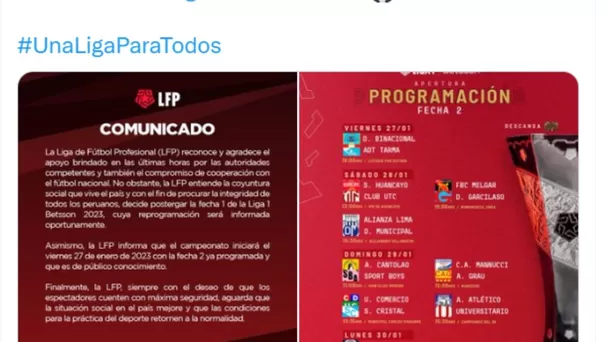 Comunicado Liga 1