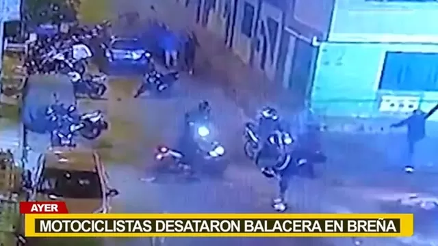 Balacera en Breña. | Video: Canal N