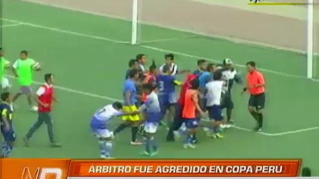 Copa Perú: Árbitro anuló gol, fue agredido y luego reconsideró decisión