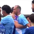 Cristal vs Alianza: Así fue el saludo de Hernán Barcos y su excompañeros blanquiazules
