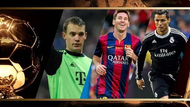 Neuer, Messi y Cristiano, los finalistas al Balón de Oro 2014