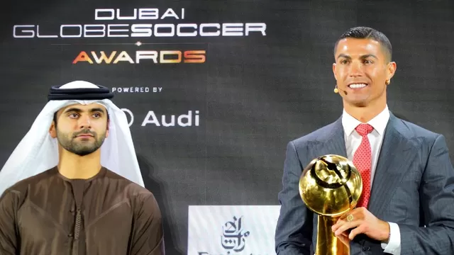 Momento en que Cristiano Ronaldo recibió su premio | Video: Globe Soccer Awards.