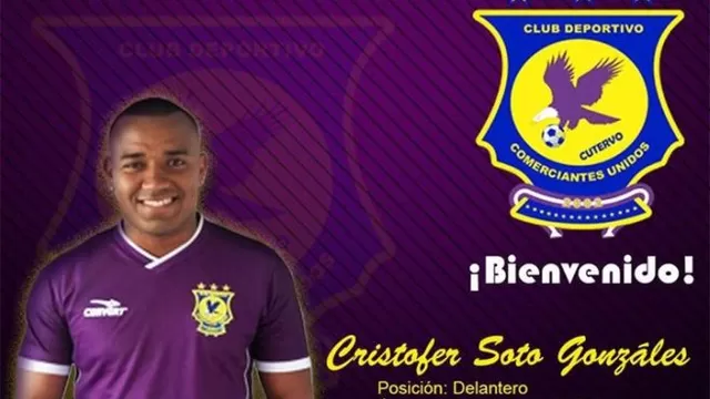 Cristofer Soto dejó Ayacucho FC para firmar por Comerciantes Unidos