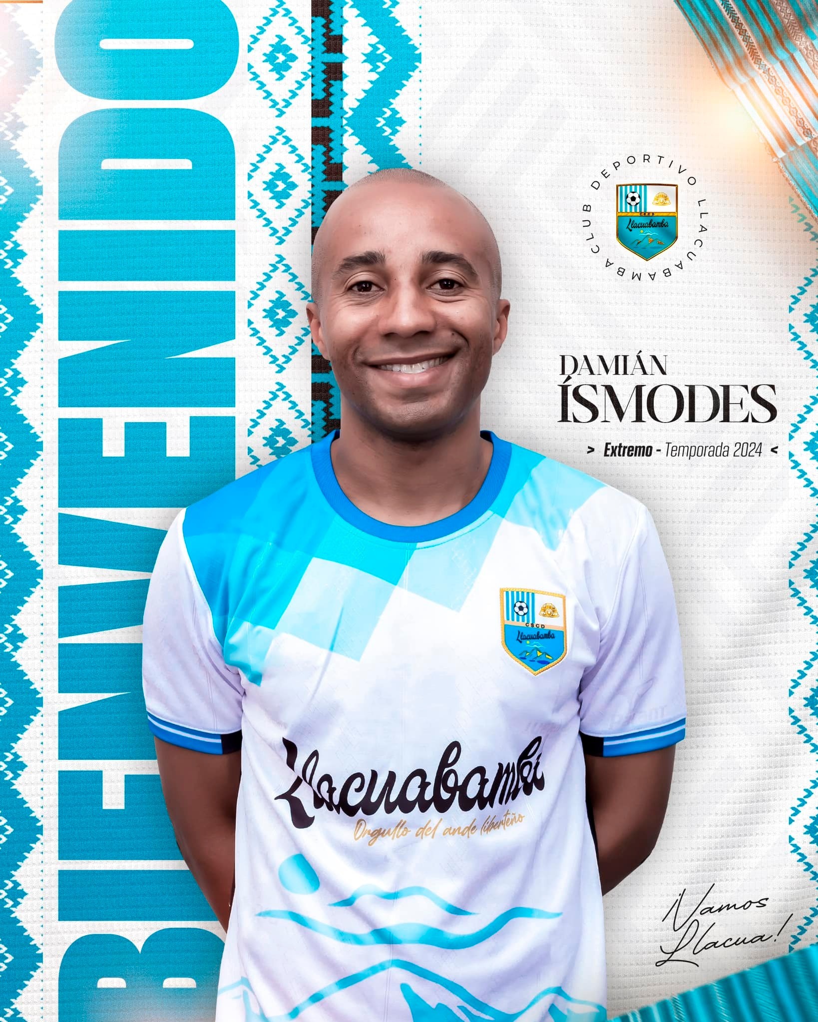 Damián Ísmodes jugará en Deportivo Llacuabamba. | Foto: Facebook Deportivo Llacuabamba