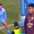 Castelli le ganó en el juego aéreo a Santamaría y anotó 4-0 de Garcilaso vs Universitario
