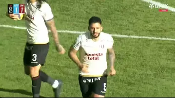Di Benedetto anotó de cabeza para el 1-1 de Universitario vs ADT