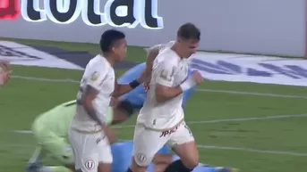 Diego Churín anotó el 2-0 de Universitario sobre Sporting Cristal