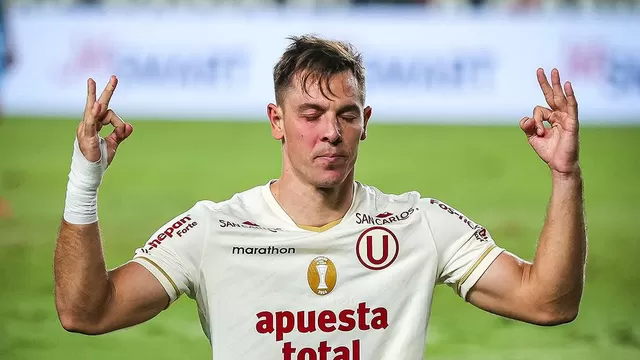 Diego Churín tiene tres goles con Universitario en lo que va la Liga 1 2025 / Universitario