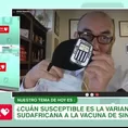 Dr. Elmer Huerta sobre su mascarilla con el escudo de Alianza Lima: &quot;Esta te protege de todo&quot;