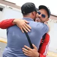 DT del Carlos A. Manucci recibió al Junior de Barranquilla y a su hijo, capitán del cuadro colombiano