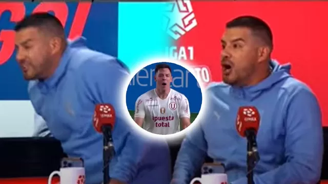 Erick Delgado no pudo creer que Diego Churín le haya anotado a Sporting Cristal / L1 MAX