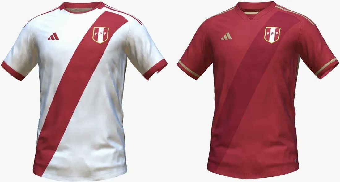 Este sería el diseño de la camiseta de la selección peruana hecha por