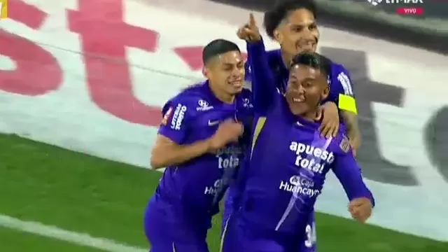 Josué Estrada anotó el 2-1 de Alianza Lima sobre Atlético Grau tras gran remate de cabeza / Captura / L1 MAZ