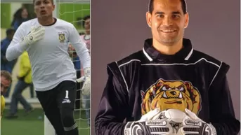 Exar Rosales: arquero de Comerciantes copió camiseta de Chilavert