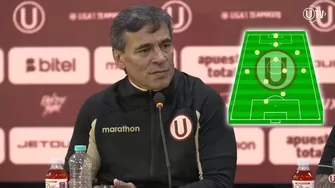 El técnico argentino fue presentado en Universitario y mostró confianza en poder lograr el objetivo del tetracampeonato. | AD - Universitario TV