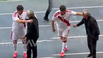 Ferrari y Gorosito tuvieron cálido encuentro en duelo de leyendas