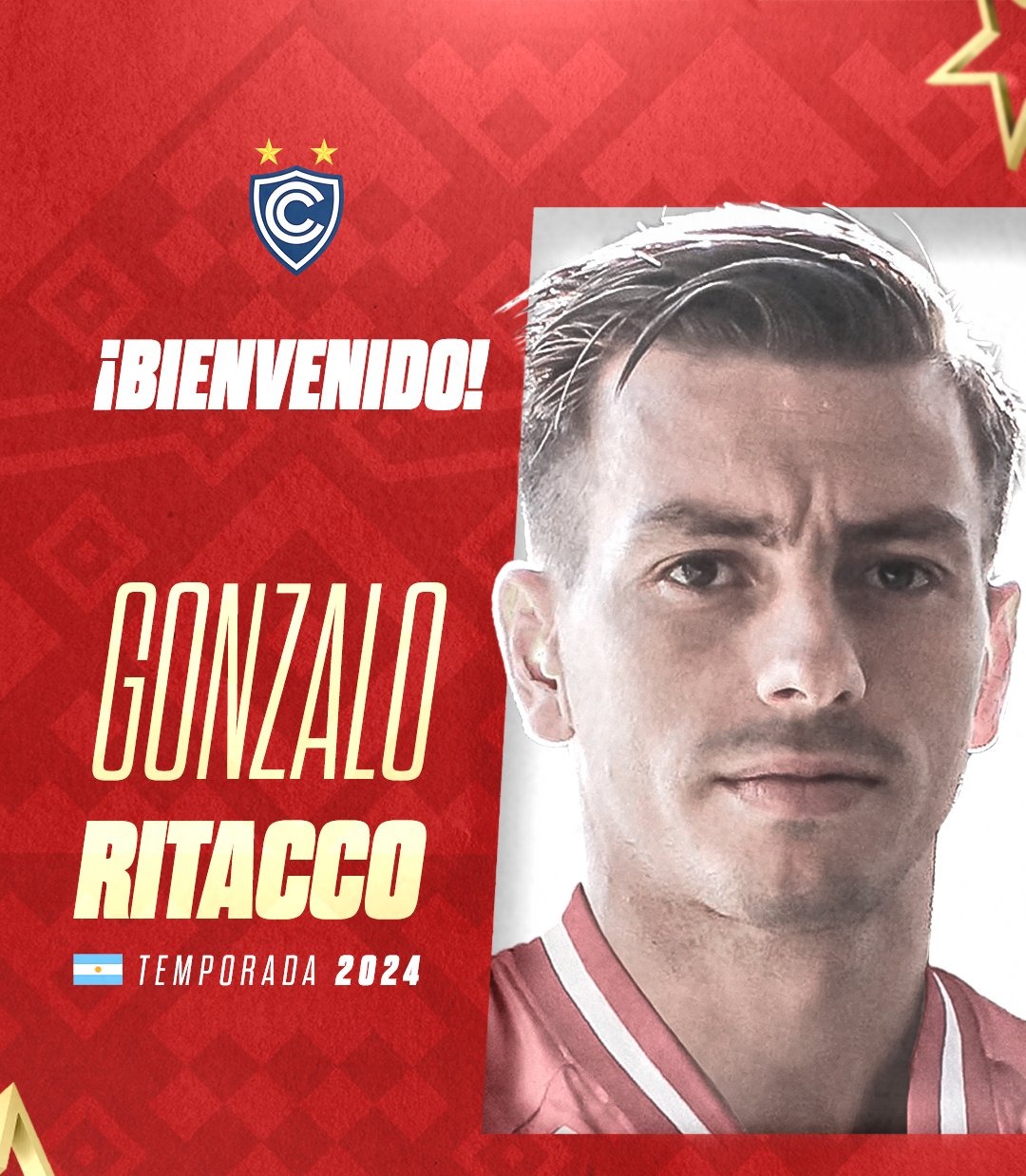 Cienciano fichó a Gonzalo Ritacco. | Fuente: @Club_Cienciano