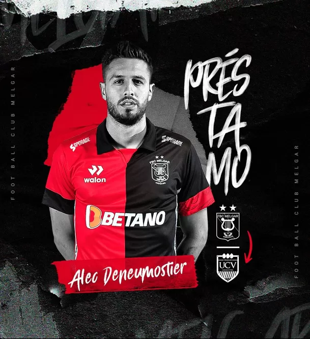 Melgar prestó a Alec Deneumostier. | Fuente: @MelgarOficial