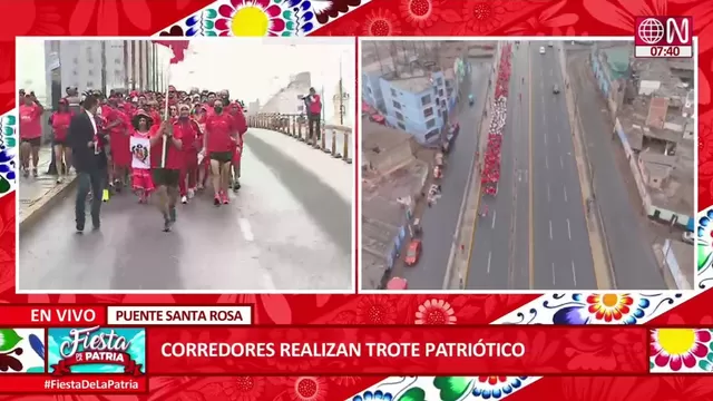 Fiestas Patrias: Corredores realizaron trote patriótico de 15 kilómetros